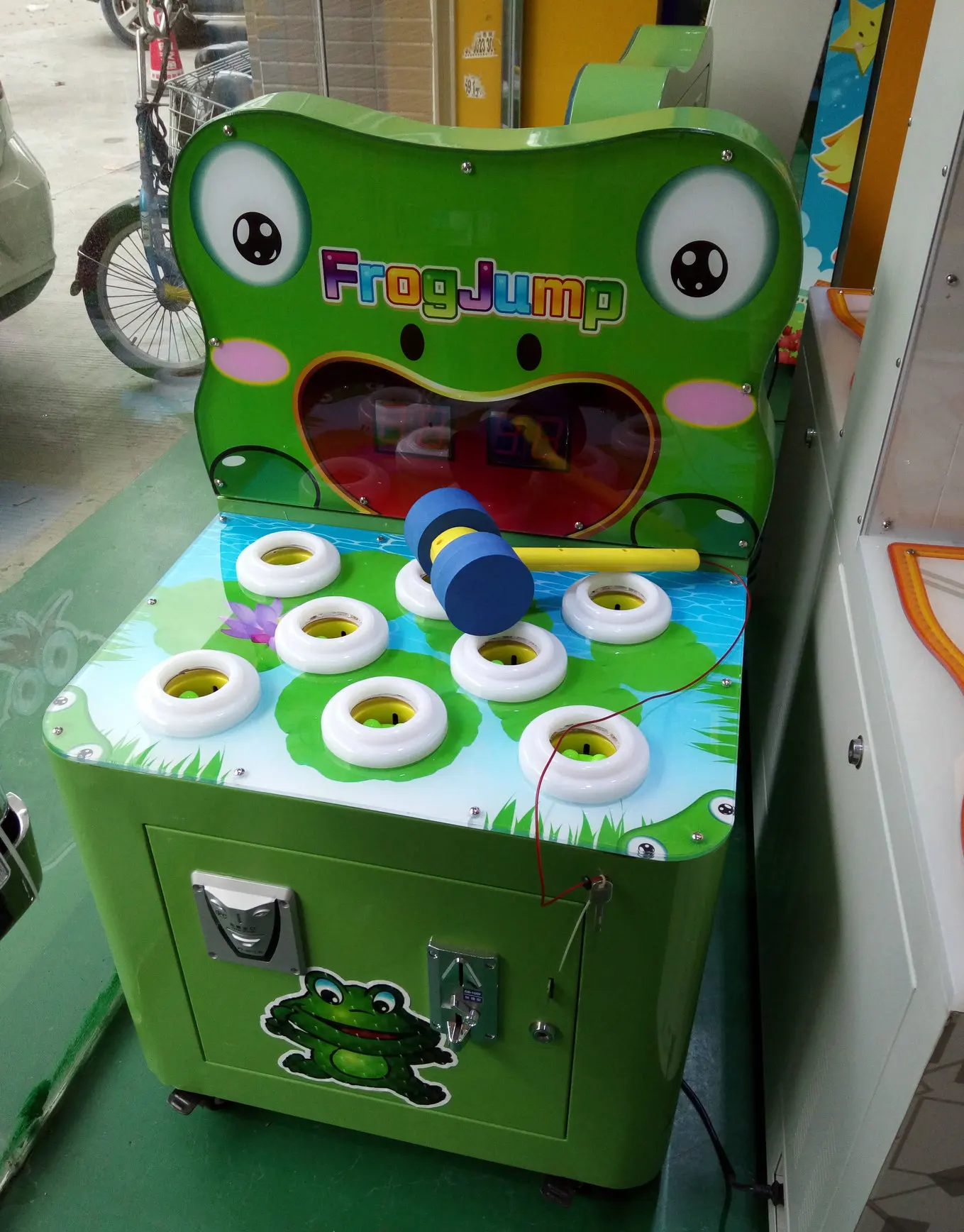 Hit frog hammer game kids hammer game kids play hammer game machine