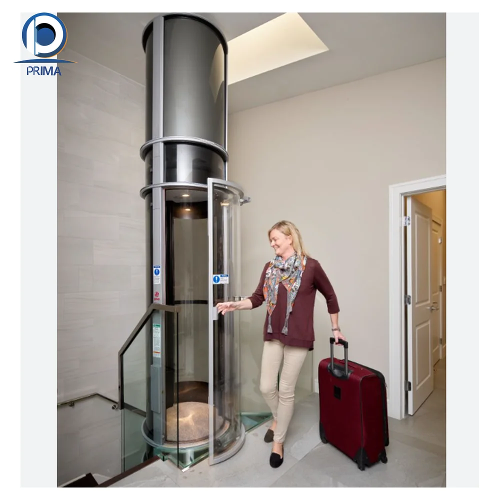 Prima Top Quality  Hot Sale Small Residential Panoramic Elevator For Home Villa Home villa elevator