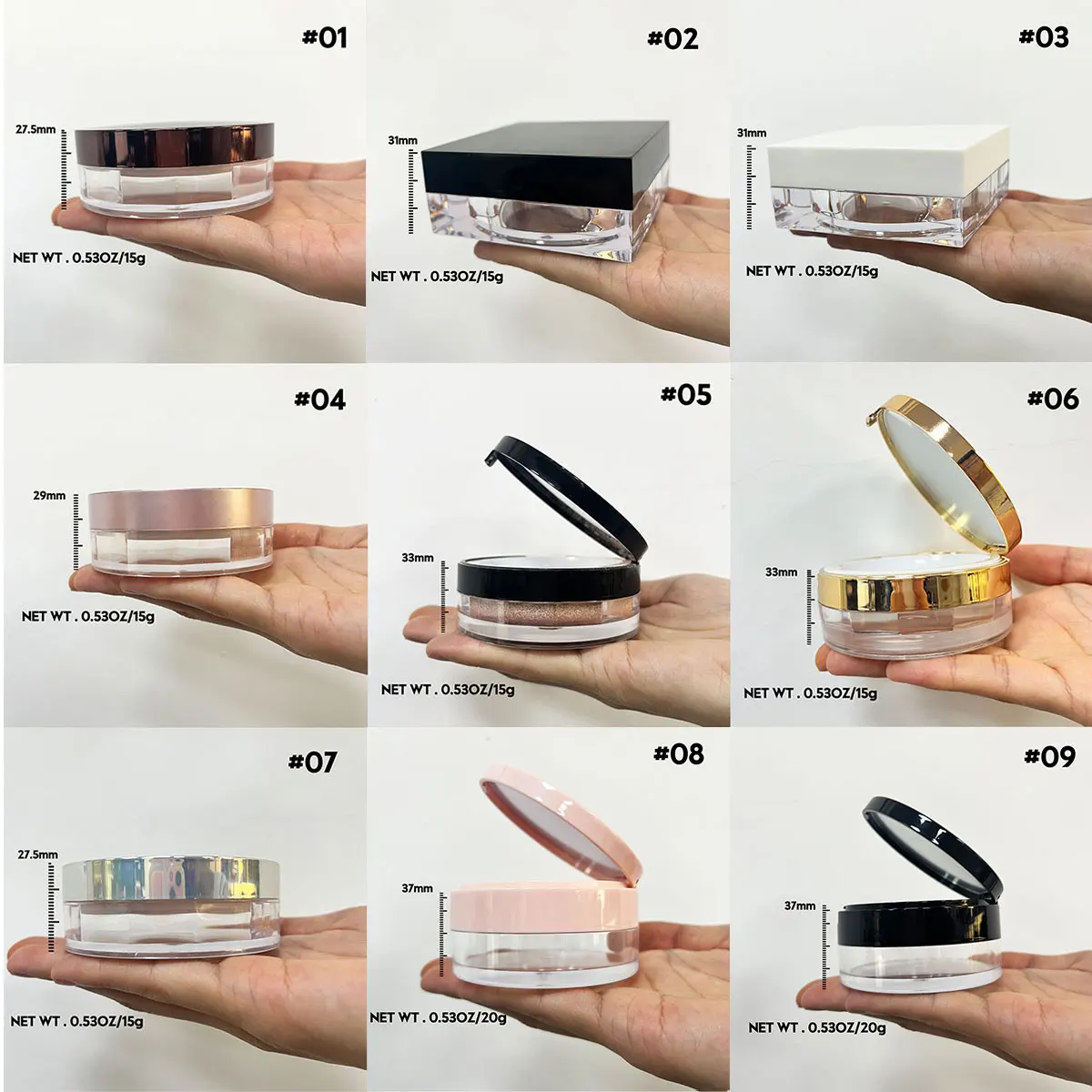 Talc-free Paraben-free face powder private label vegan waterproof makeup loose setting powder