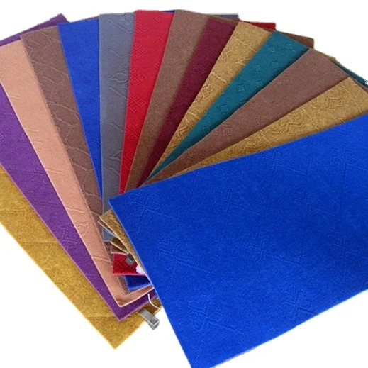 Green Color Plain Surface Needle Punch Exhibition Carpet Roll For Decoration