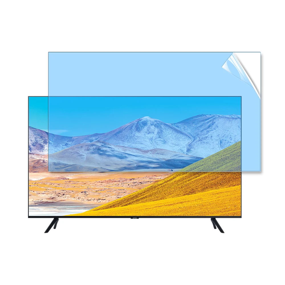 Removable Anti Glare  Full 4K UHD 65inch Smart LED TV Screen Protector Hanging On Acrylic Anti Blue Light Filter