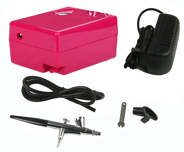Professional Mini Air Compressor Machine Airbrush Makeup Set for Cake Decorating Nail Tattoo Air Brush Kit
