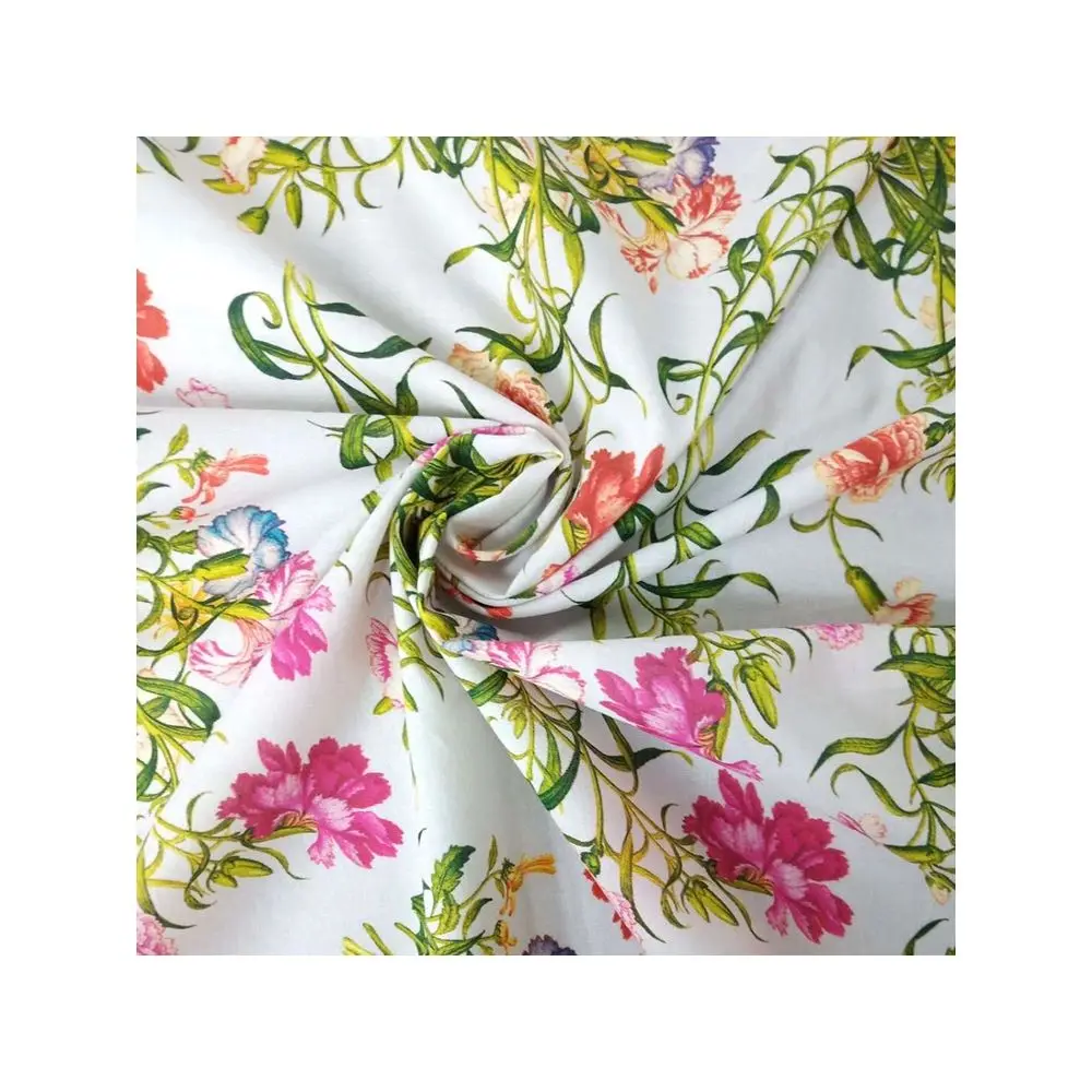 Most Fashionable High Quality Cotton Fabric High Resolution Digital Printing Fabric for Garments T Shirt