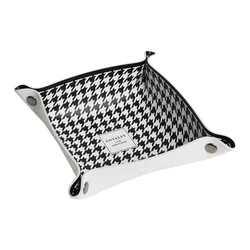 Подносы для ювелирных изделий под заказ в стиле INS, поднос для хранения косметики, кожаный поднос для ключей и игральных костей