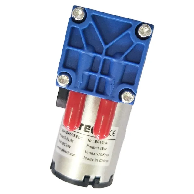 Electric Air Compressor Pump DA50EEDC Customizable Cable Length Diaphragm Structure Low Pressure Vacuum Usage OEM Application