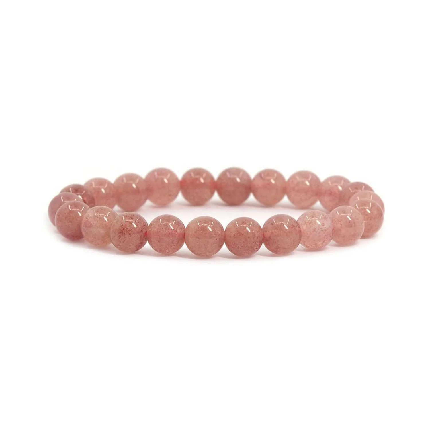 
A Grade Strawberry Quartz Bracelet Genuine Gemstone Beads Natural Healing Crystal Bracelets 