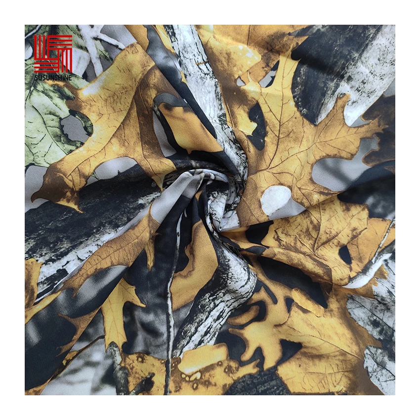 
Digital printed 4 way stretch fabric spandex for garment 