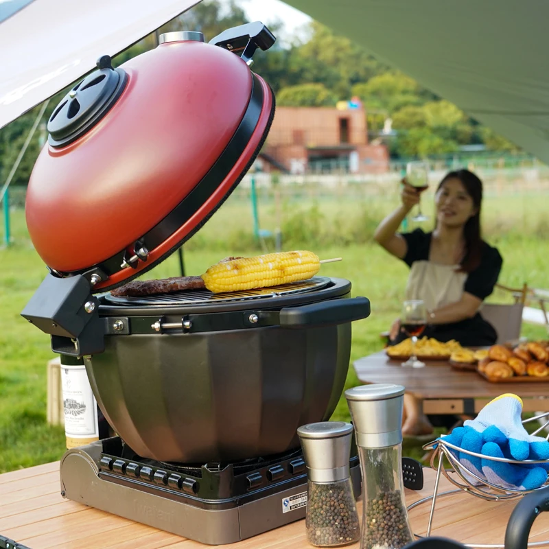 camping japanese infrared pizza bbq smoker barbecue home grill indoor with kamado grill accessories bbq grill tools set