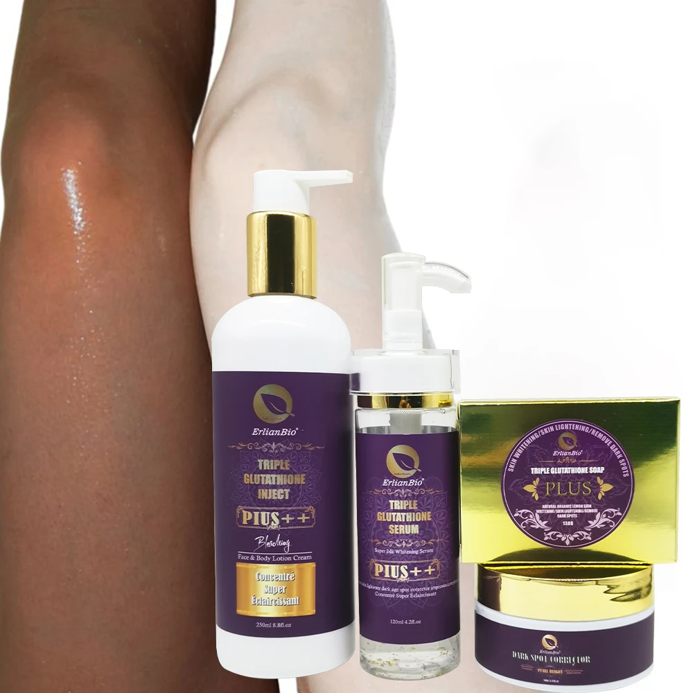 Glutathione Whitening Skin Care Set Private Label OEMDOM Moisturizing Brightening Anti Aging Remove Dark Spots Glutathione Set