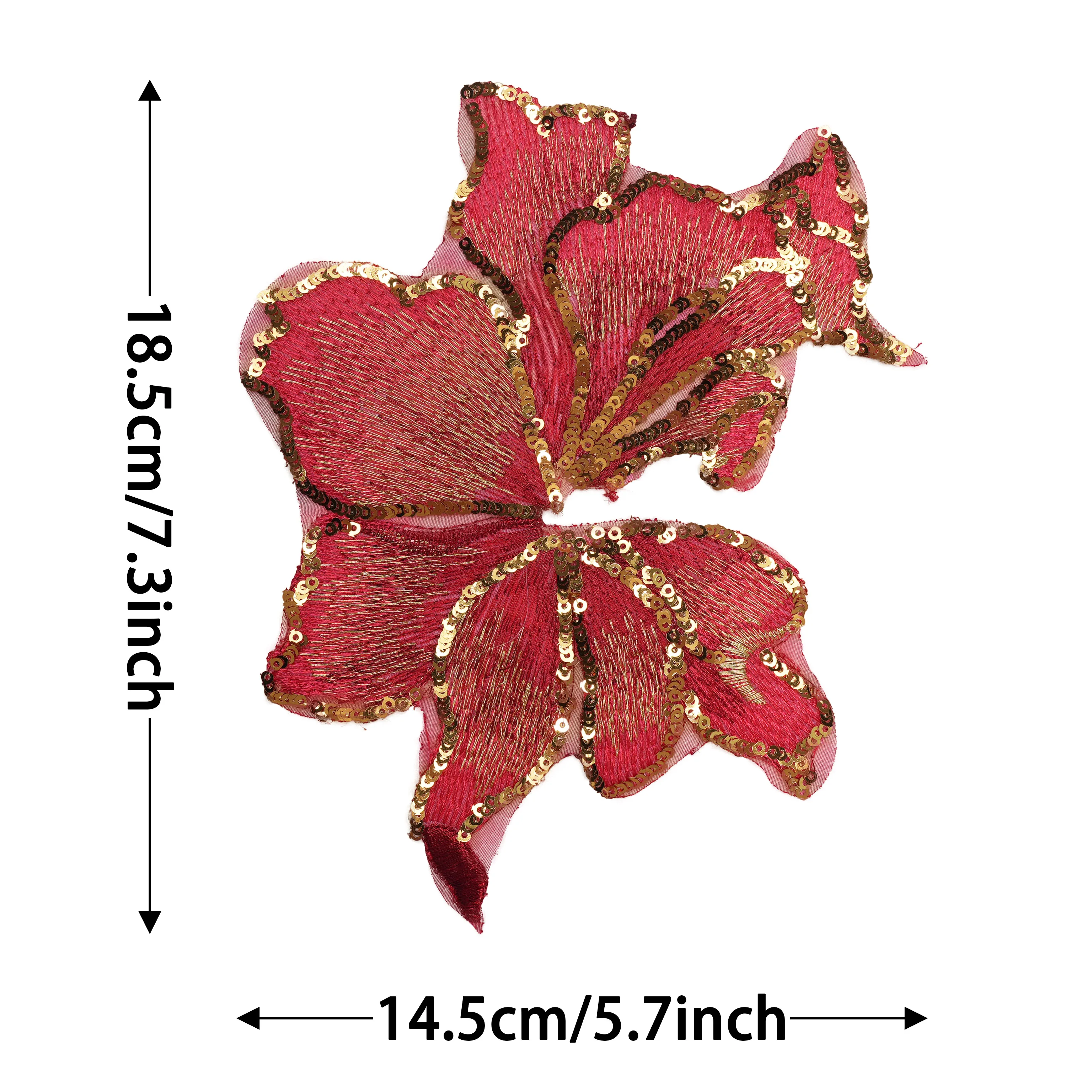 Цветочные золотые блестки вышивка сетка кружева без спинки клейкая лента платье свадебное DIY декоративная