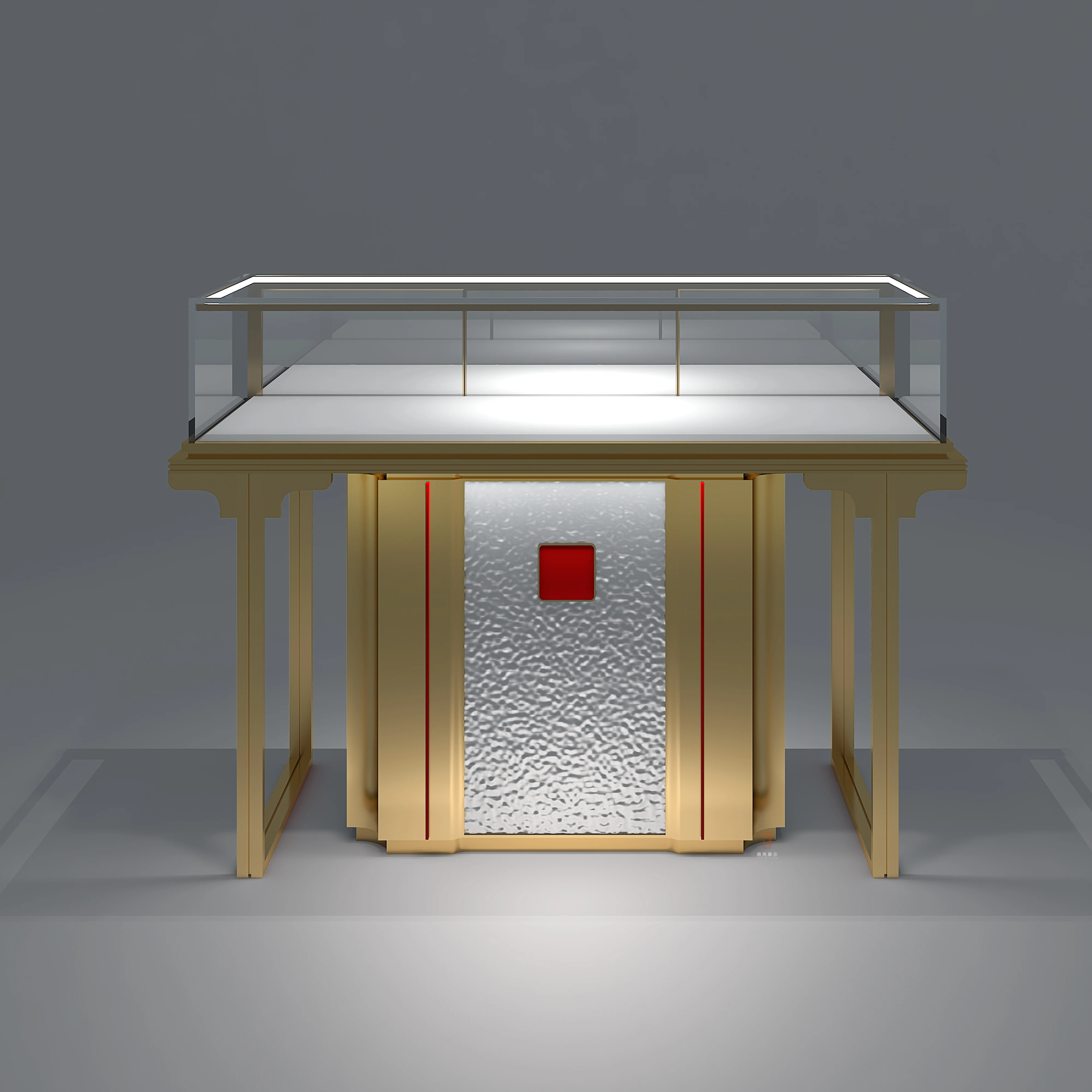 Support custom jewelry display cabinet jewelry showcase Glass luxurious exhibition stand for jewelry trinkets