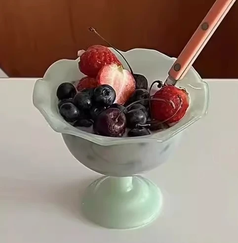 Wholesale Custom Food Containers Glass Salad Bowl Food-Storage Containers Glass Mixing Bowls For Fruit Salad Rice