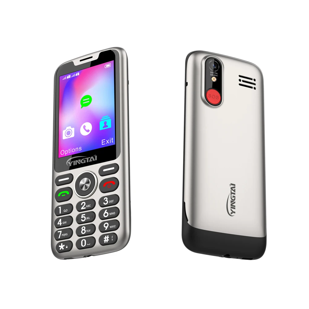 2.8inch 240*320 SCT107 fast speed 48MB+128MB 1800mAh large volume speaker phone 4G Volte keypad mobile phone