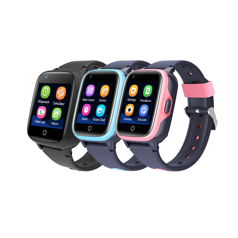 Popular kids IPX7 waterproof touch screen 4g gps tracker watch two way calling kids interactive smart watch and phone