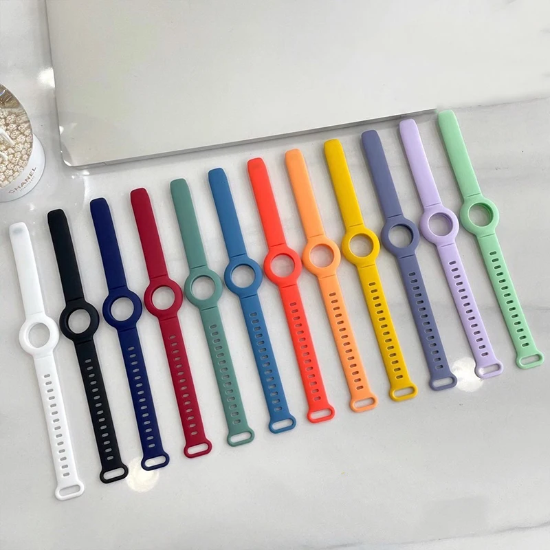 BOORUI  accessory for airtag cat collar armor silica watch band for apple airtag band case wallet cat pet loop high quality