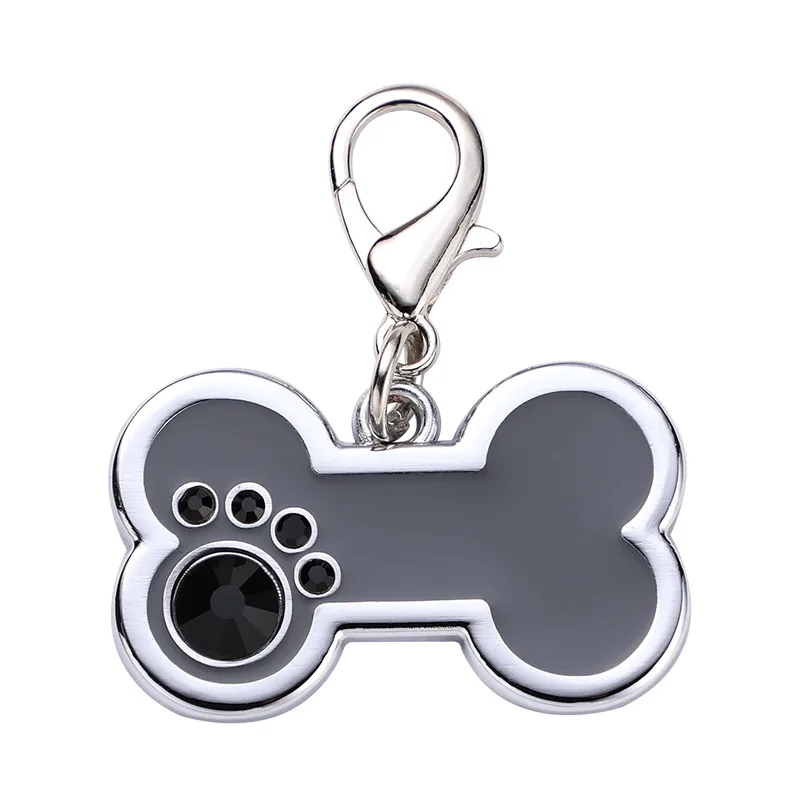 Trending Product Bone Shape ID Card Pet Dog Tag Anti-lost Nameplate Pet Accessories 2021