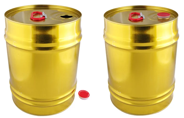 Custom Logo Printing 10L 15L 18L Metal Drum for Paint  20L Tighthead Bucket Paint Tin Can for Oil Epoxy Thinner Packaging