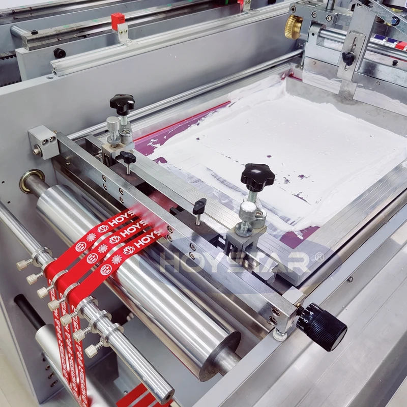 Fully Automatic Roll-to-Roll Screen Printer For Screen Printing  Lanyards/Tapes