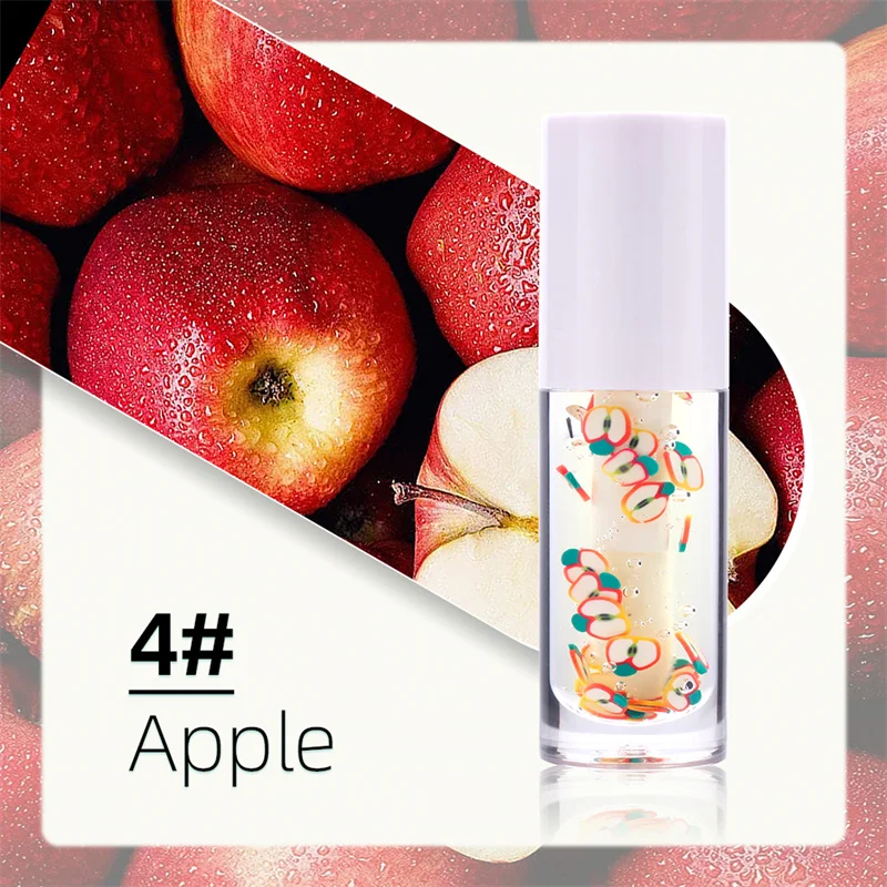 Vegan Natural Fruit Flavor Lipgloss Lip Gloss Private Label Moisturizing Strawberry Clear Pink Watermelon Lip Plumping Oil