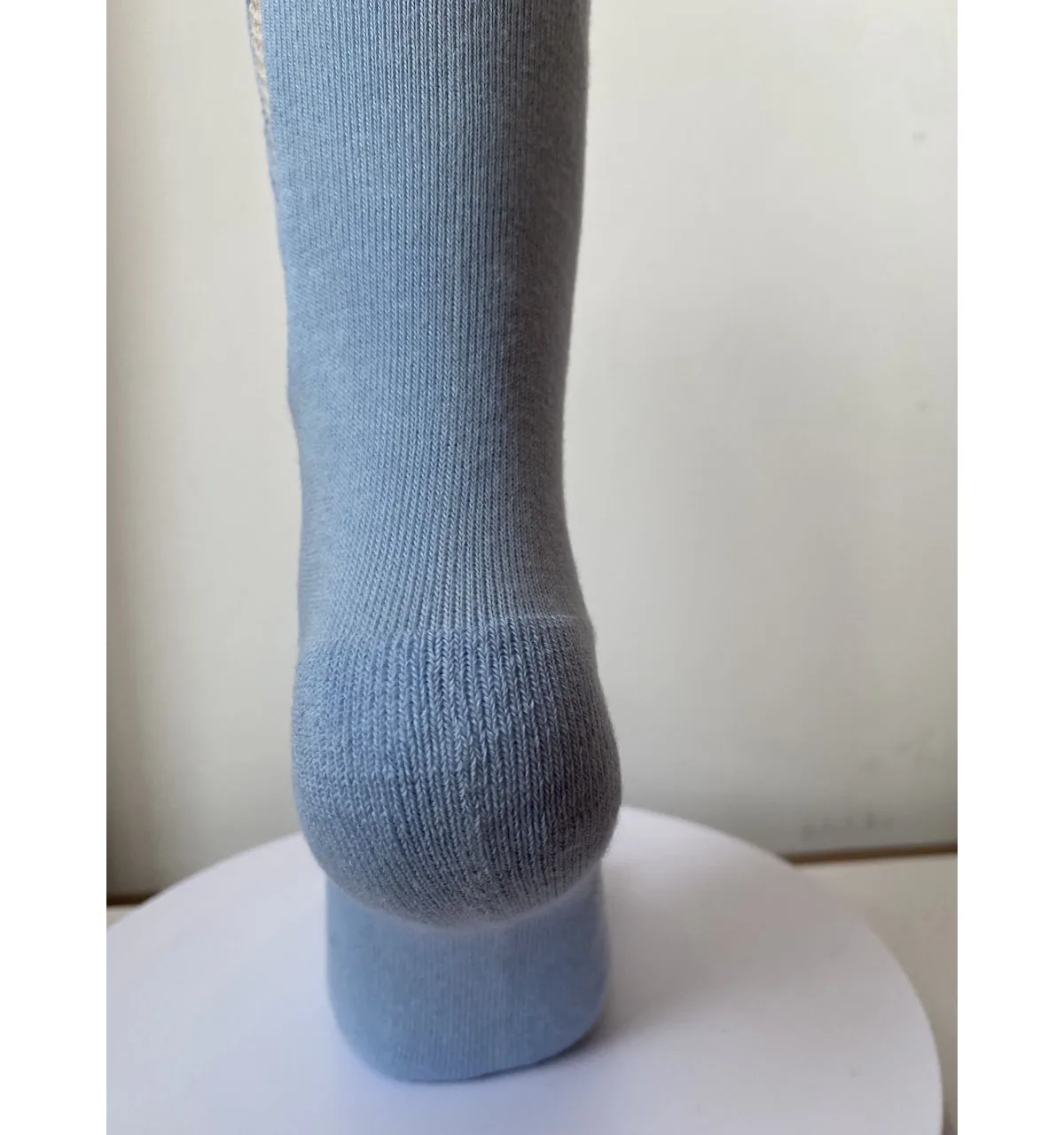 Wholesale Cheap Novelty Fishnet Handmade Cotton Blue Cushioned Women GYM Crew Yoga Socks