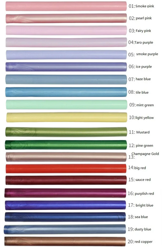 New 80 Colors DIY Sealing Wax Strips Seal Dedicated Stick Branding Paint Stamp Handmade Stamping