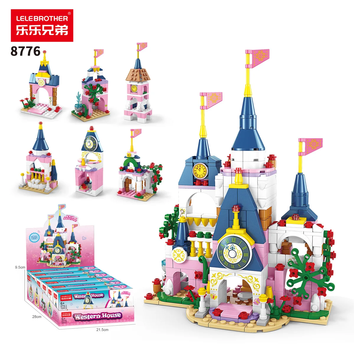 Wholesale Customize Kids Bricks Gifts Arts Diy Princess Castle Building Block Assemble Toys For Girls