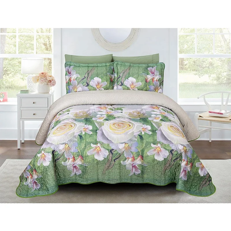 Wholesale Cheap Custom Comforter Reversible Printed 6 Piece Luxury Bedding California King Size Comforter Sets