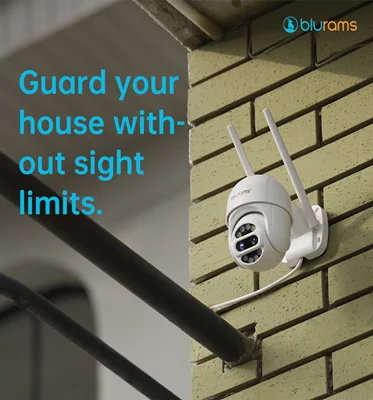 PTZ 3MP Wi-Fi IP66 Camara IP 360 Doble Lente Outdoor Security Surveillance Camera with Night Vision