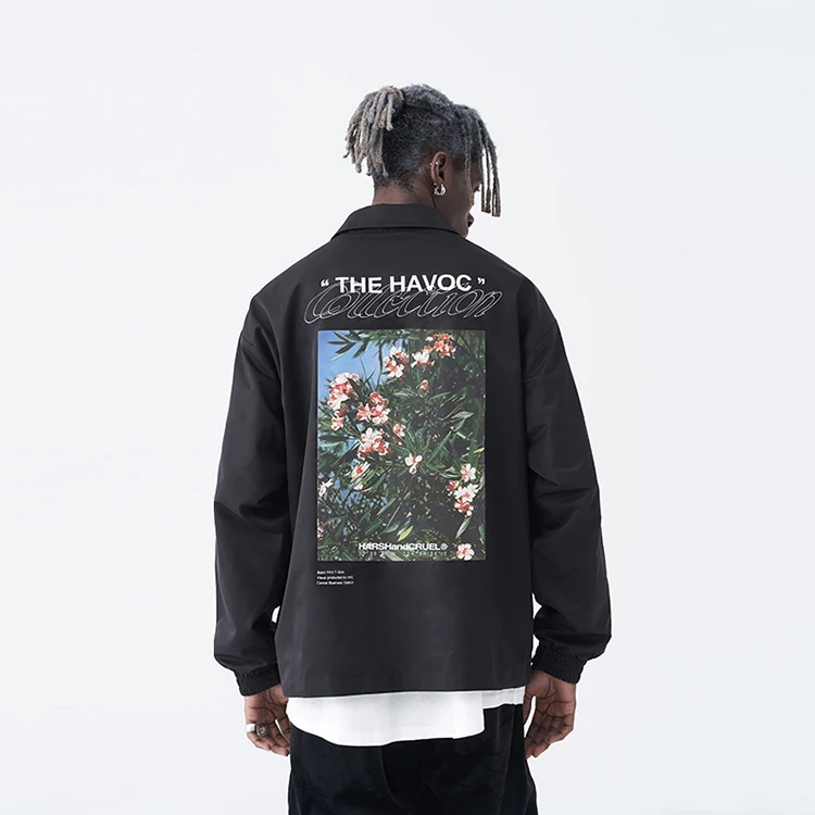 Retro style latest design American streetwear autumn mens casual unisex polyester customized bomber jacket