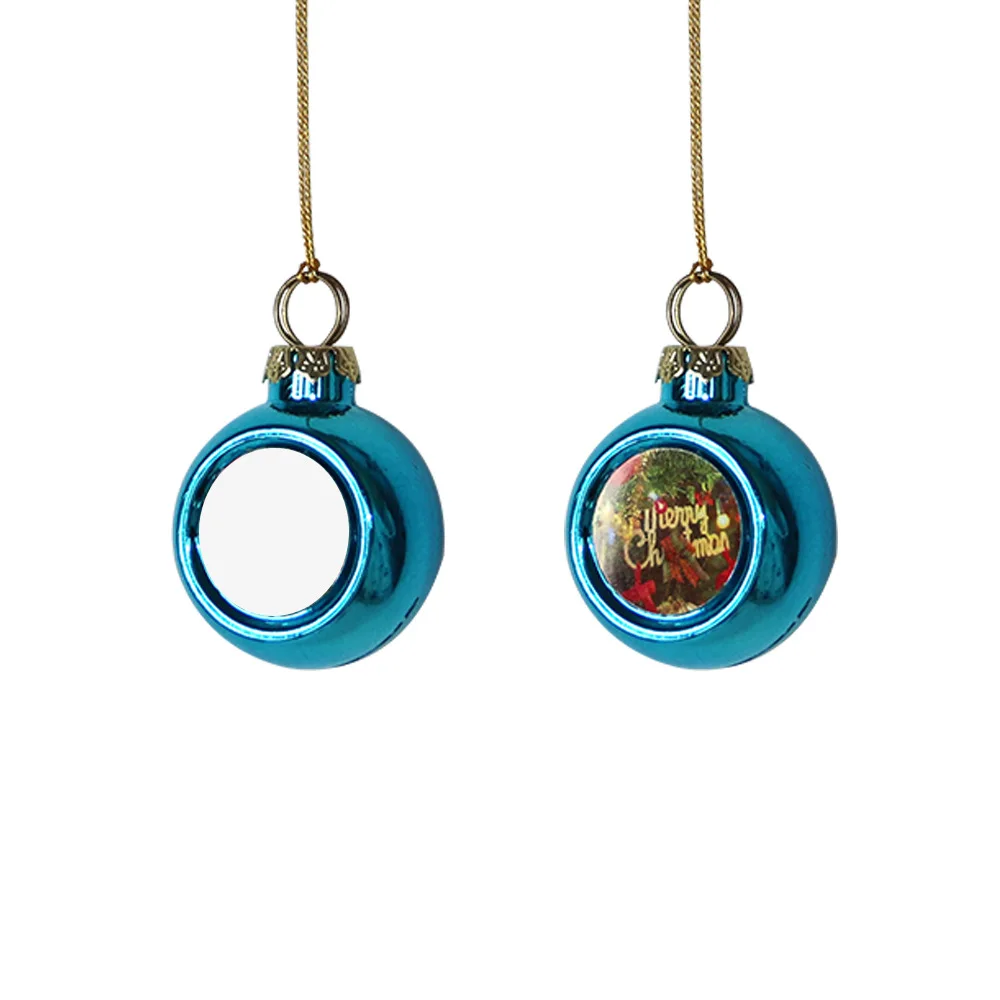 RubySub Colorful Christmas Ball Sublimation Christmas Ornaments Christmas Decoration Supplies