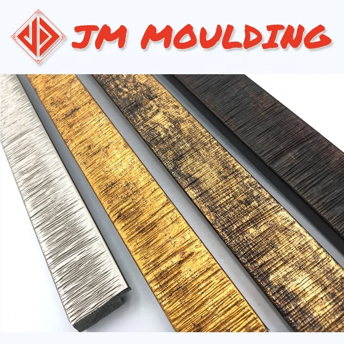 synthetic wood PS mouldings for photo frames plastic foam photo frame profile