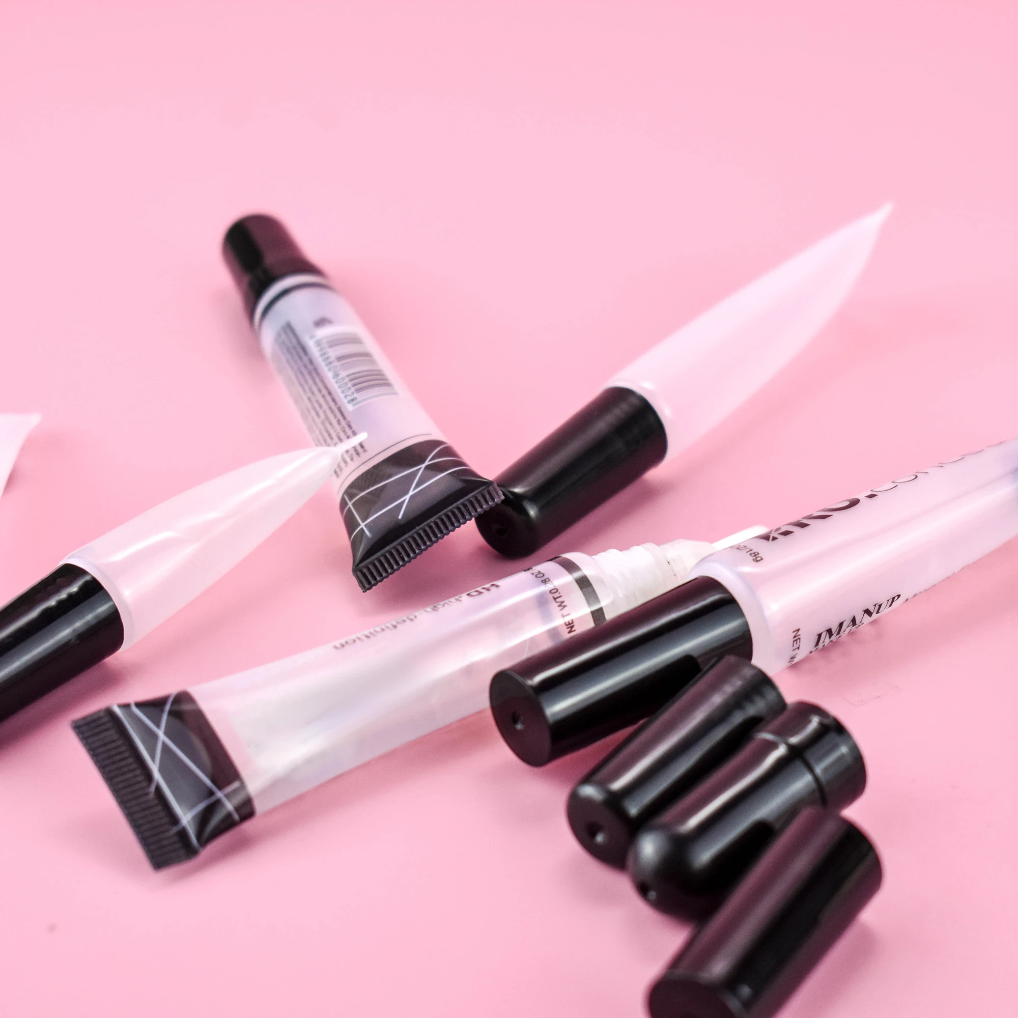 Custom High Quality Unique Lipgloss Tube Empty Cosmetic Container Packaging Clear Pink 10g 15g Squeeze 10ml Lip Gloss Tube