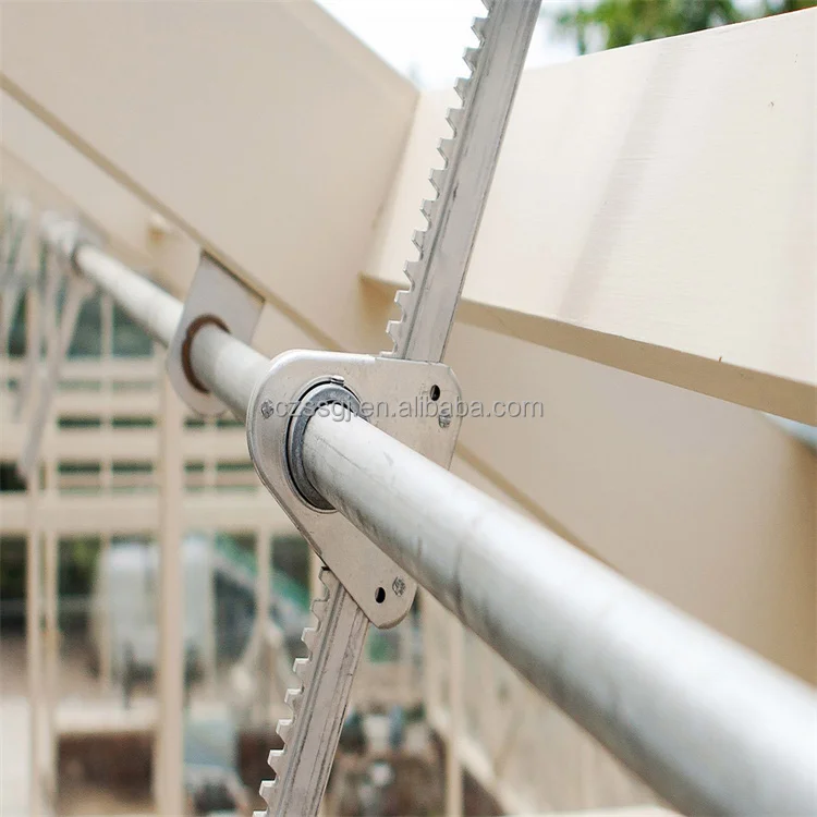 galvanized steel metal rack and pinion for greenhouse system