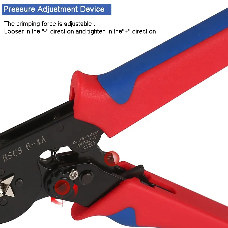 HSC8 6-4A  ratchet wire crimper wire crimp tool  terminal crimping tool kit hand ferrule crimping pliers wire crimping tool set
