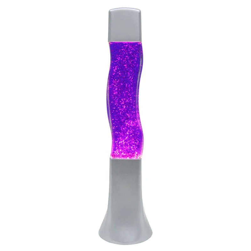 
Factory price new design desktop cheap bubble moving rising glass metal little night rocket lights lava lamp 