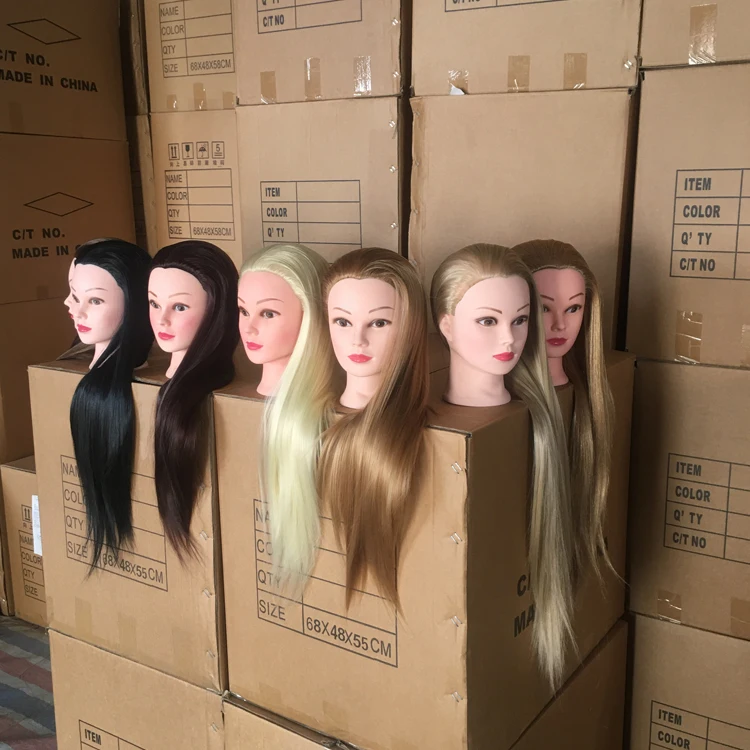 Wholesale Barber Practice Cutting Mannequin Head Training Head Manikin Cosmetology Doll Head For Hairdresser