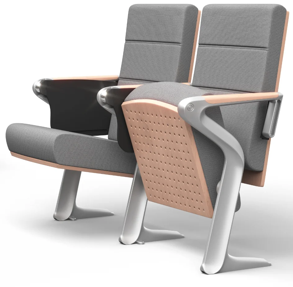 Europe Morden New style lecture hall used slow return folding aluminum vip auditorium chairs seats with writing table(WH8025)