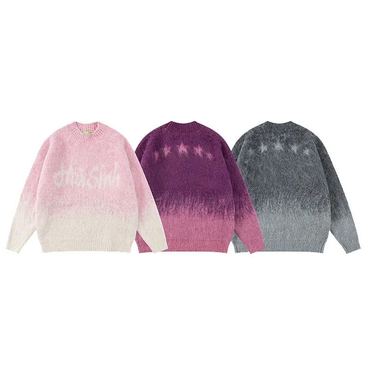 Finch Garment men sweaters mohair luxury designer wool cotton wholesale custom sweaters with logo