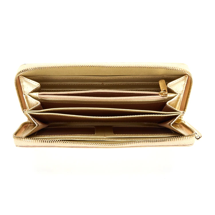 2021 Brand New Original Design Wholesale High Quality Trendy Style Women Luxury Metallic Wallet