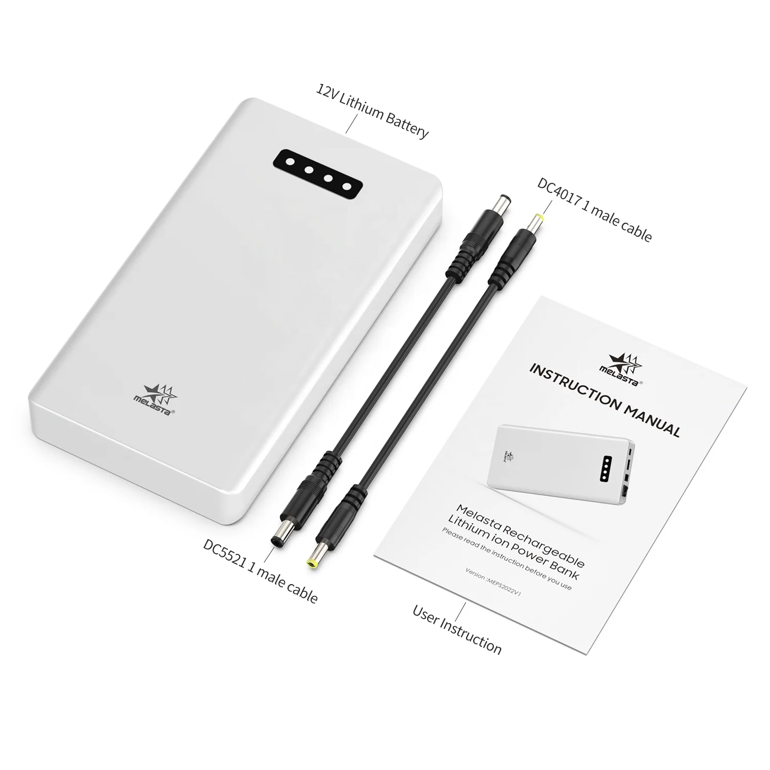 Melasta портативный литий-ионный аккумулятор Power Bank 12V 9V 5.2Ah Тонкий высокой емкости 3-в-1 Powerbank