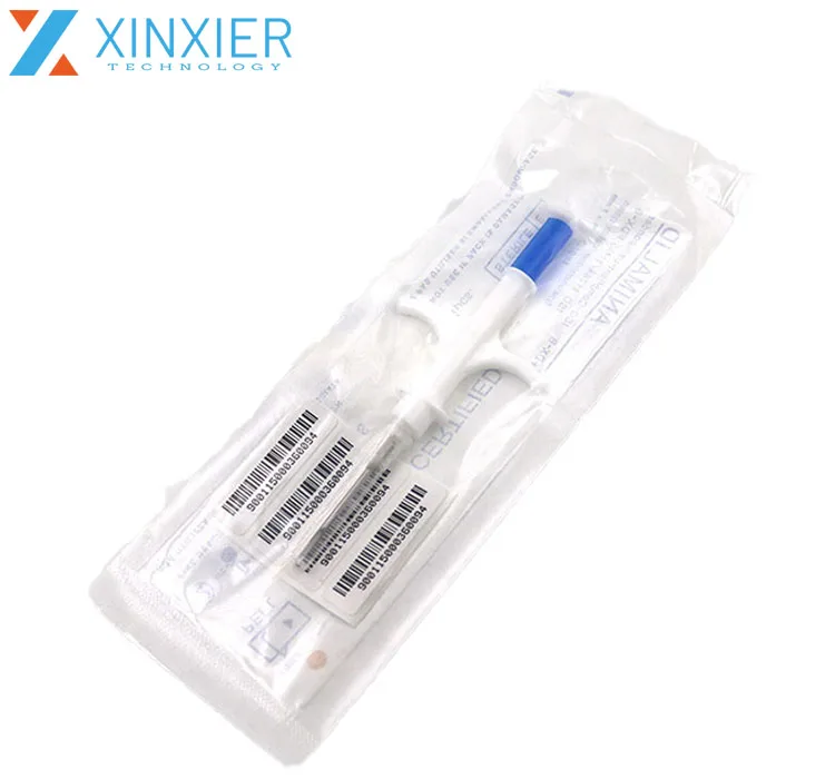 134.2KHz FDX-B 2.12x12mm Microchip ISO11784/11785 Glass Tag Transponder Implant Injectable for Pets Dog Fish Cat