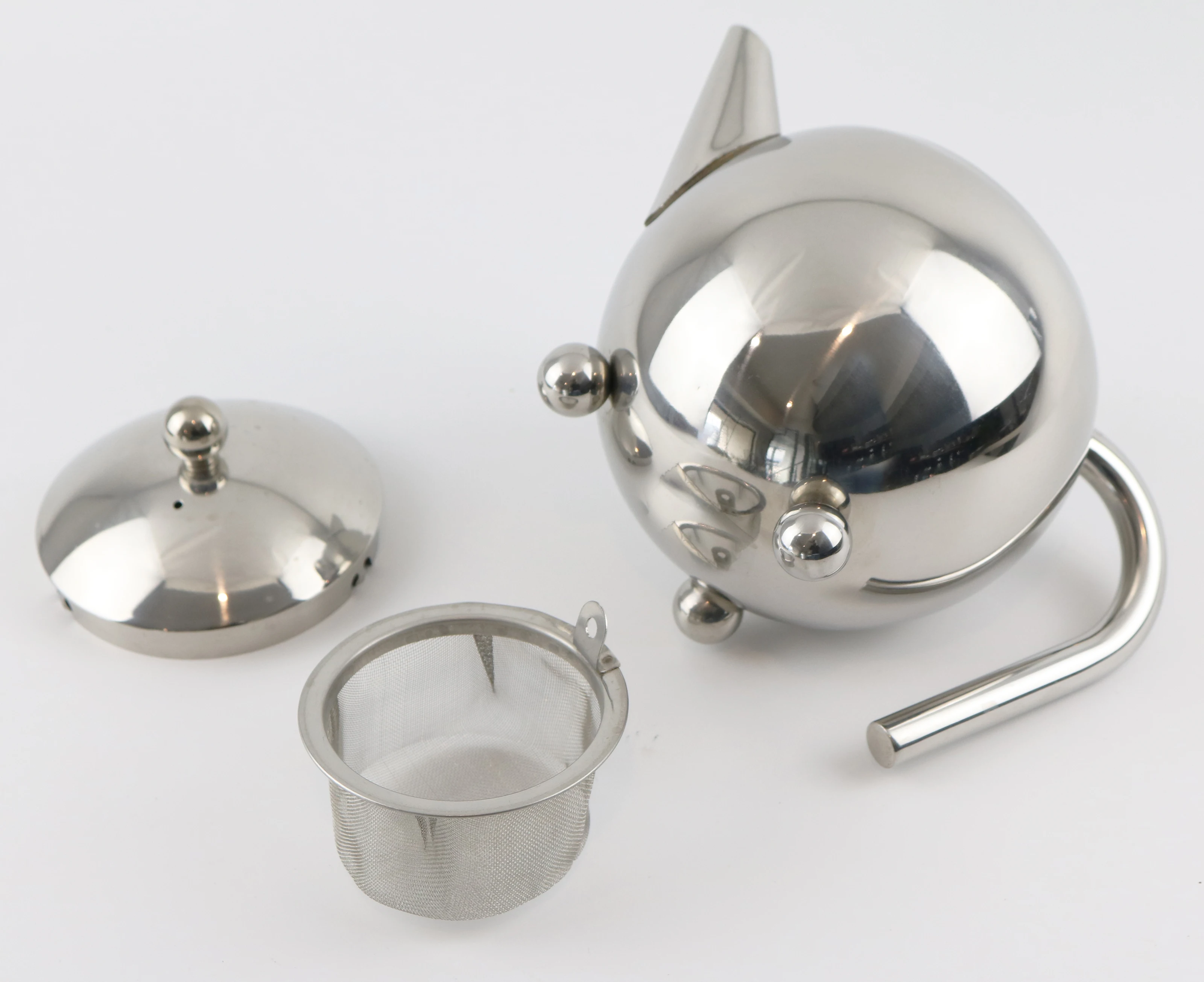 Wholesale customized design Chinese Factory Stainless steel 3 legs tea infuser coffee pot kettle tea maker