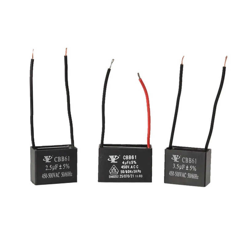 Epcos конденсатор CBB61 1uf-10 пусковой 450 в двухпроводной вытяжка вентилятора для вытяжки