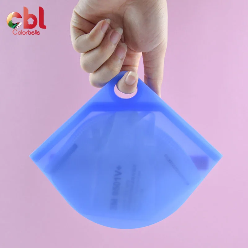 
 Хорошее качество N95 держатель для маски для лица Силиконовый портативный чехол для хранения силиконовый держатель для маски для лица  