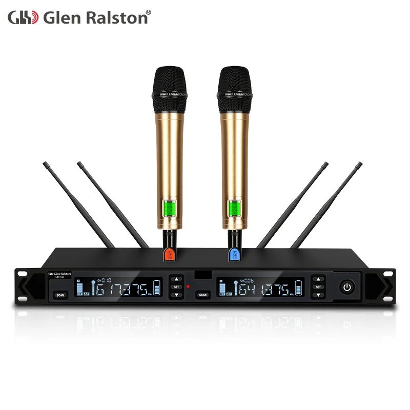 Glen Ralston Dual microphone wireless professional long distance wireless karaoke microphone
