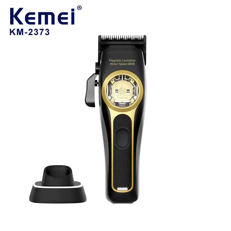KM-2373 Manufacturer Professional Barber Trimmer Cordless Hair Trimmer Hair Cutting Clipper With Charging Base