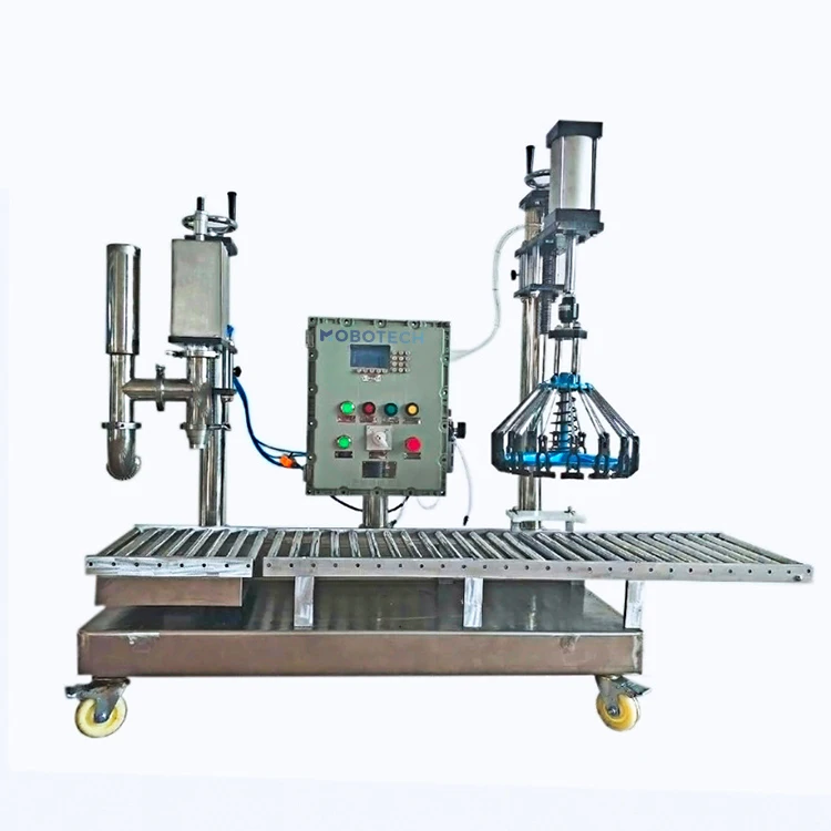 semi automatic weighing filler 20 L resin paint filling machine