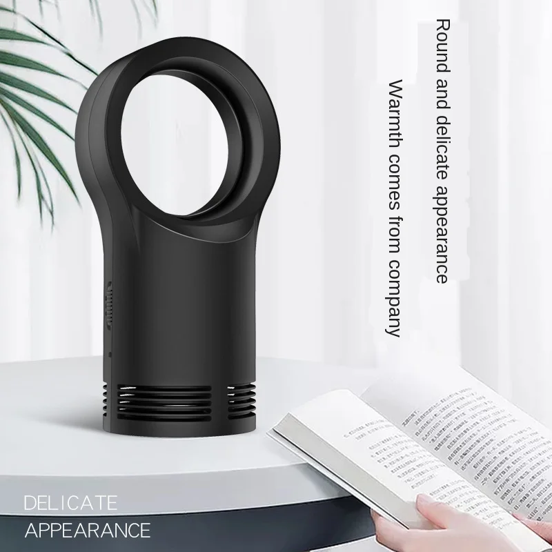 
Wholesale Multifunctional Creative Mini Small Heater Home Bedroom Office Leafless Heater Desktop Hot Fan Electric Heater 