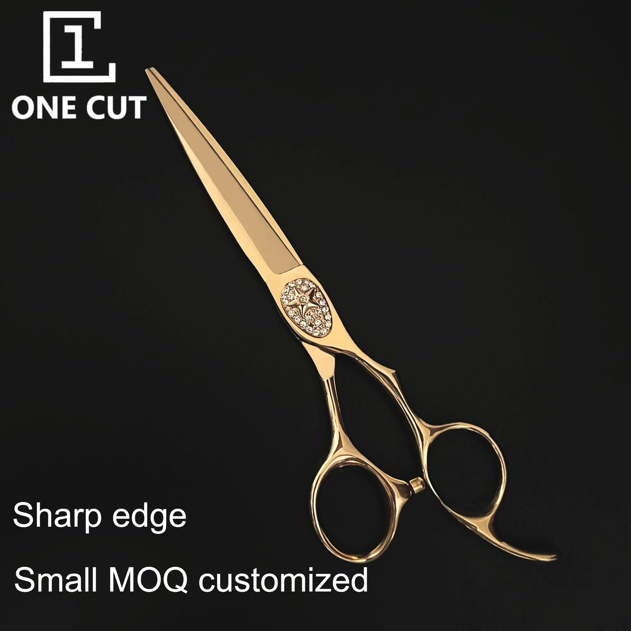 Rose Gold Barber Beauty Professional Hair Scissors 6 Inch Hairdressing Scissors Cutting