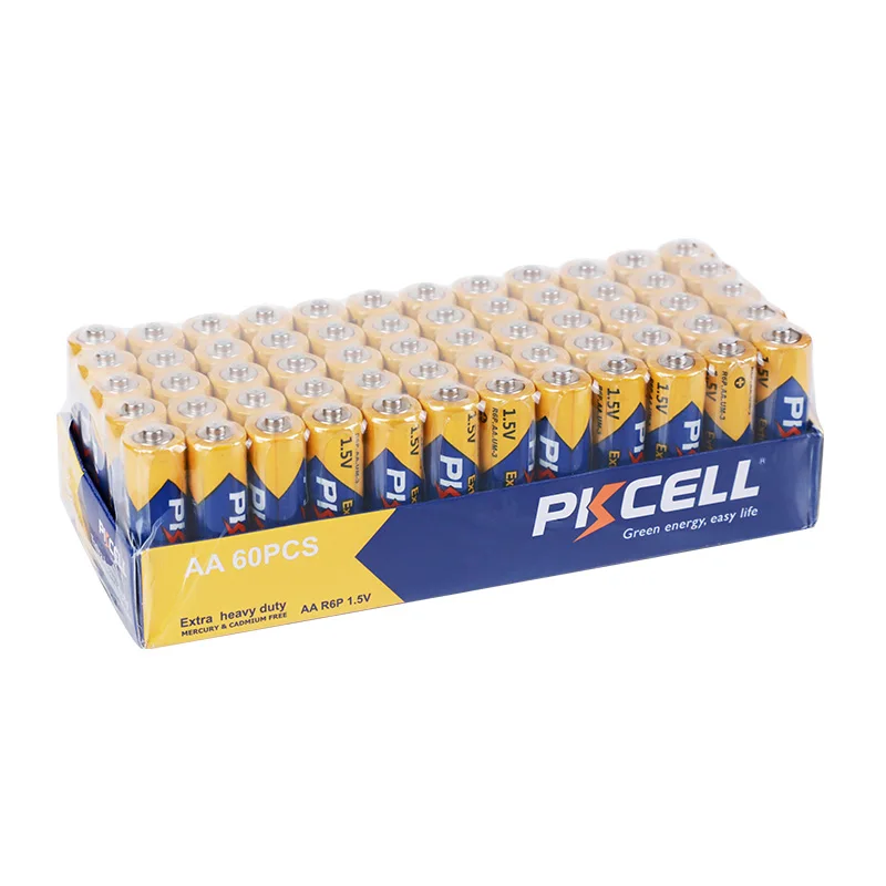 Аккумуляторы PKCELL um3 aa r6p сверхмощный аккумулятор для небольших светодиодных фонарей электрический фонарик